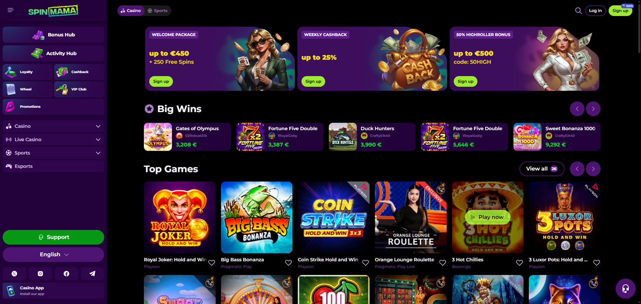 Spinmama Casino - Najlepsza Platforma Gier Online Spinmama Casino - Najlepsza Platforma Gier Online